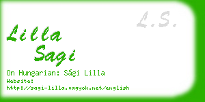 lilla sagi business card