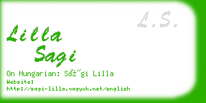 lilla sagi business card